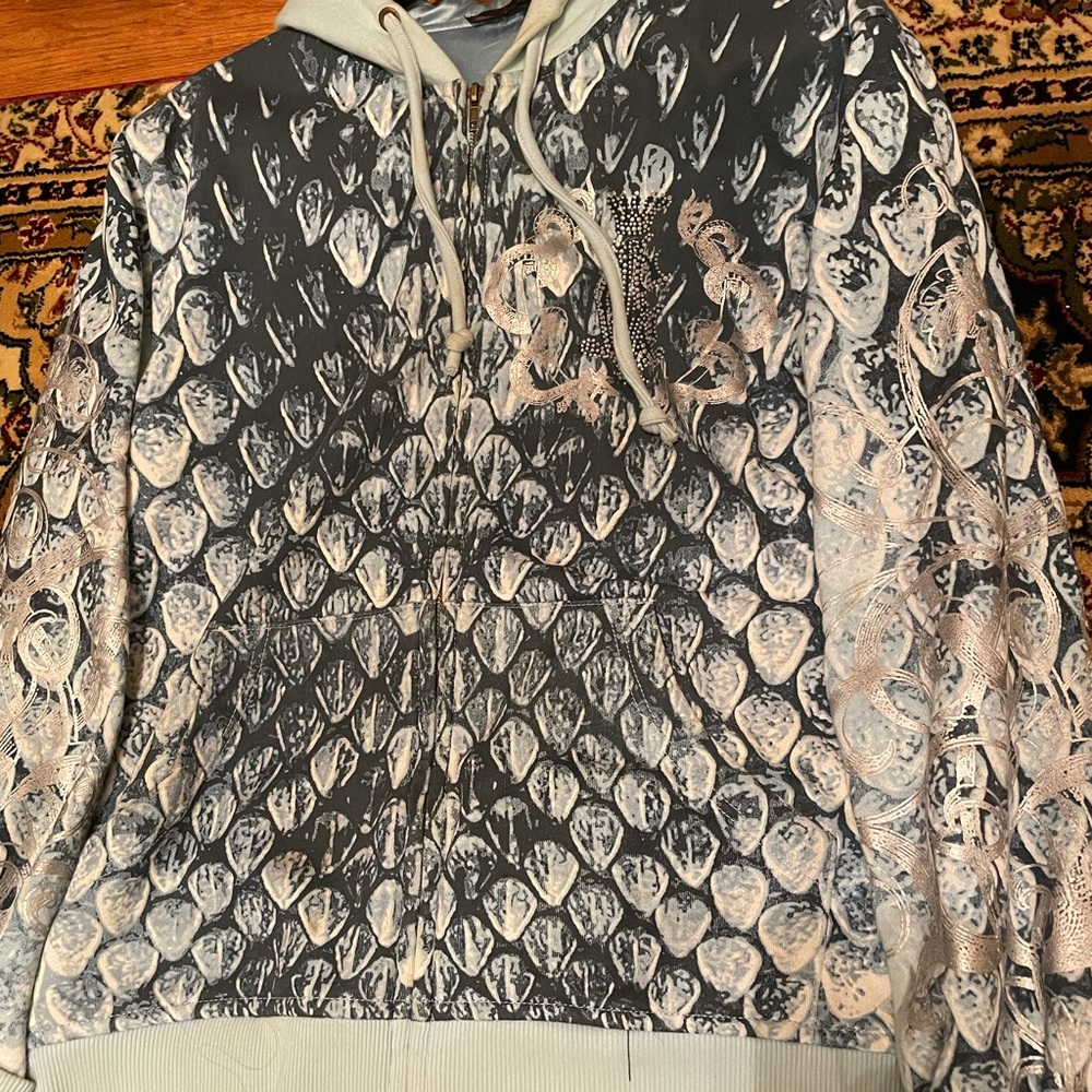 Ed Hardy Teal Sweater